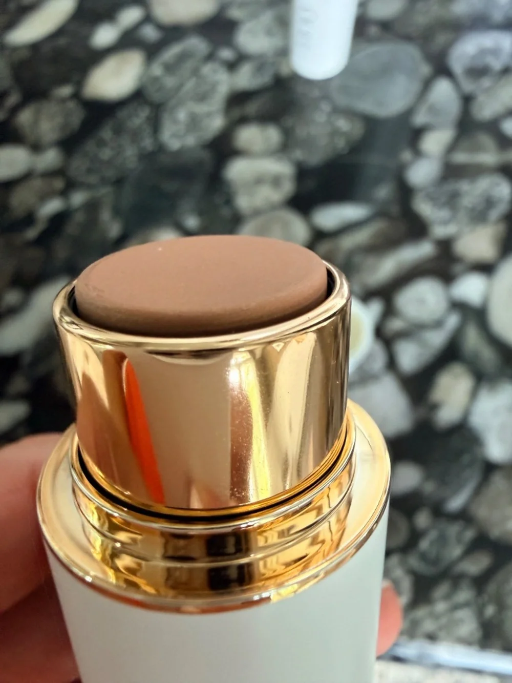 *new without box* ogee sculpted face stick- amber